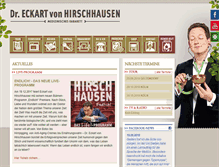 Tablet Screenshot of hirschhausen.com